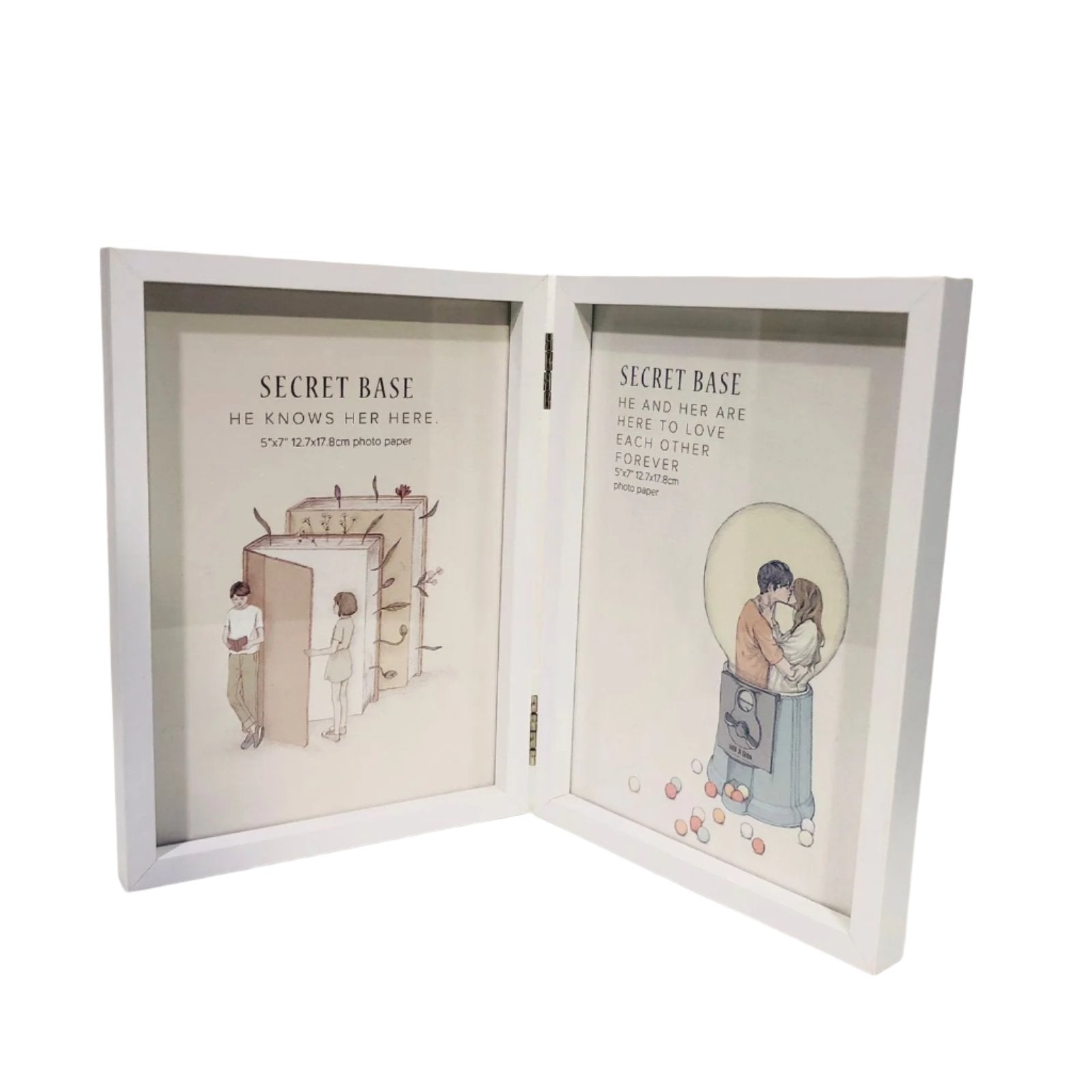 White Textured Photo Frame