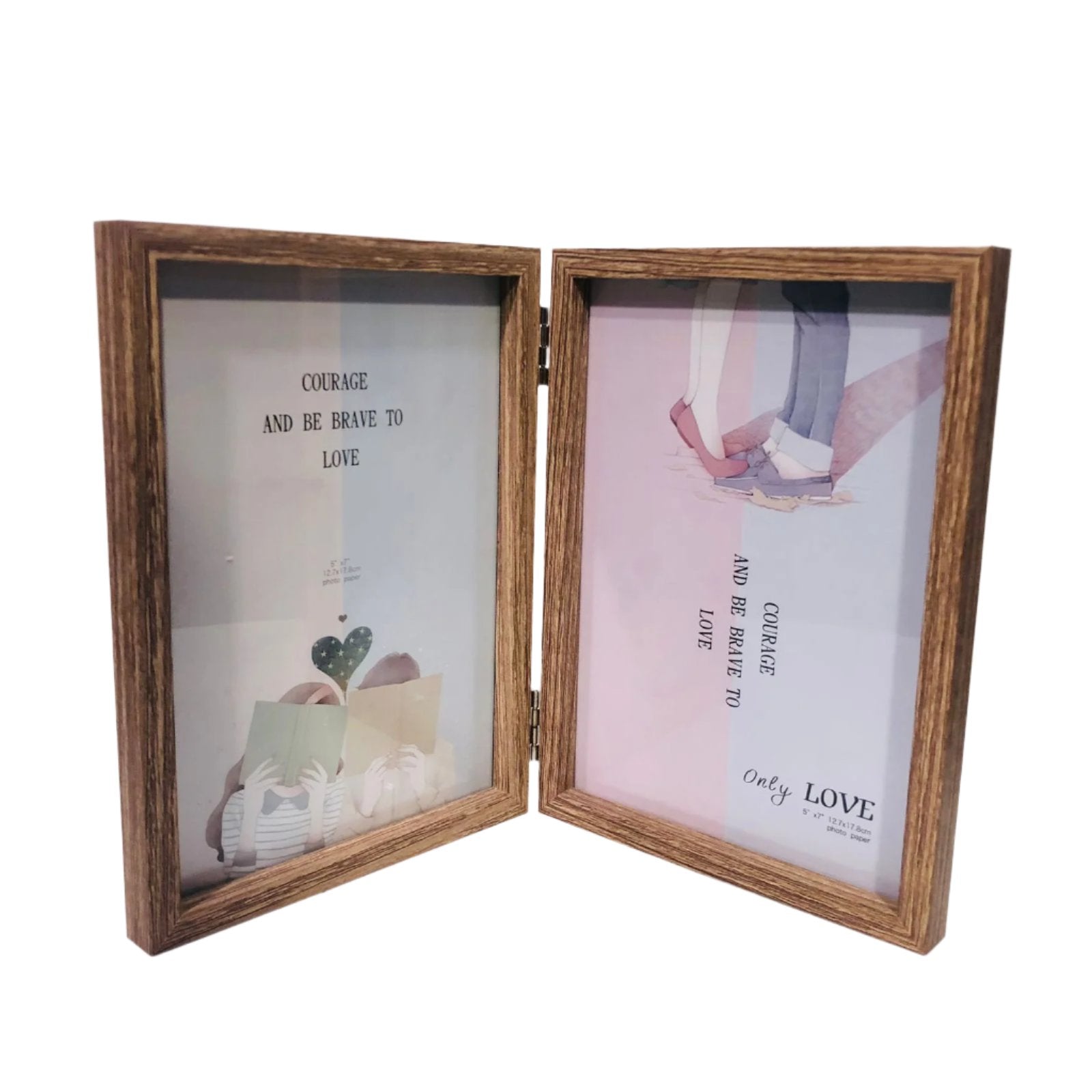 Wooden Textured Photo Frame