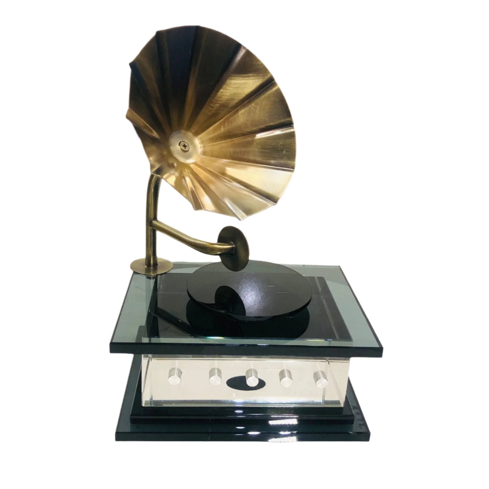 Crystal Gramophone Ornament