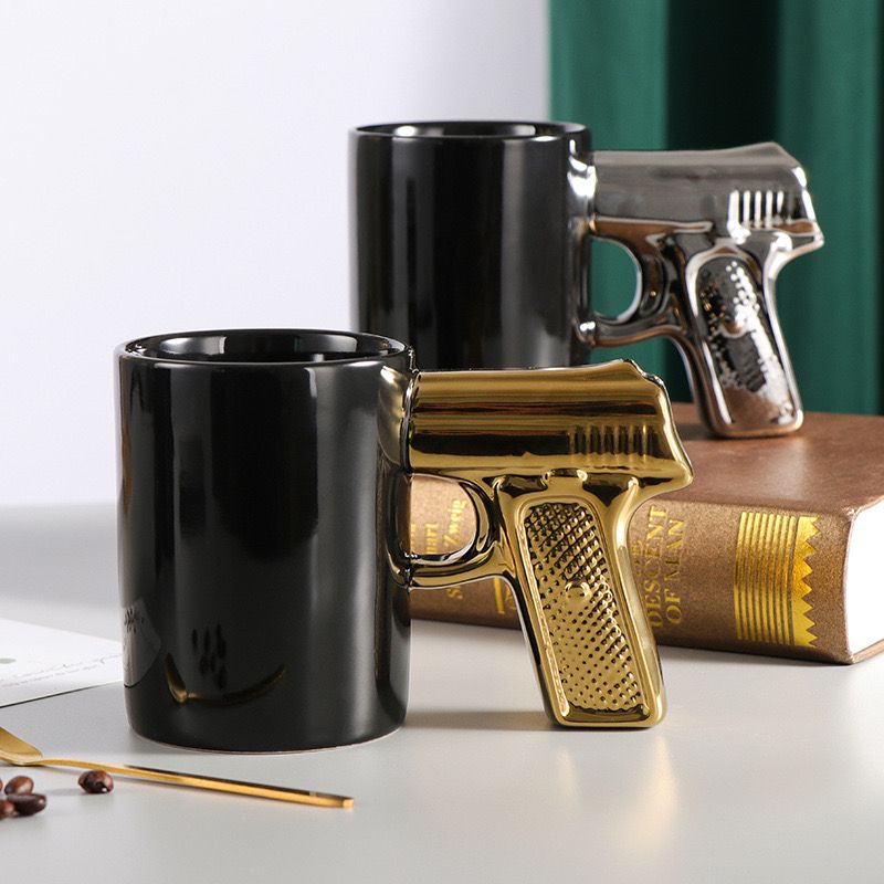 Ceramic 9mm Gun Mug